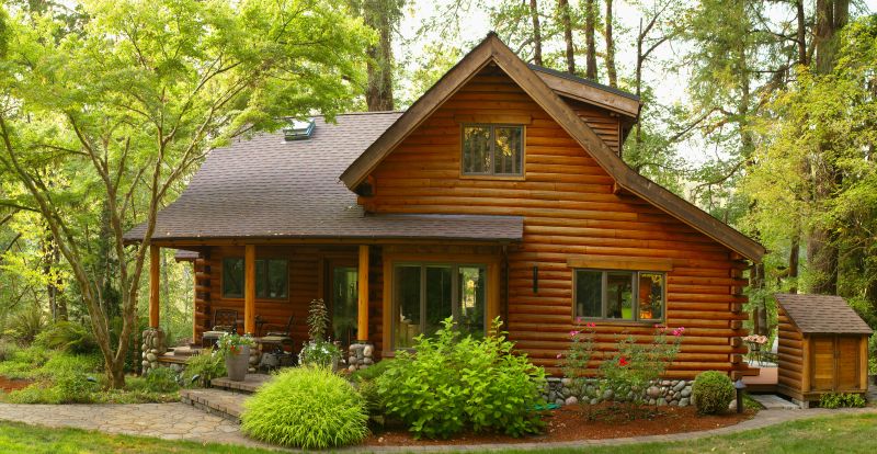 Wood Cabin Staining