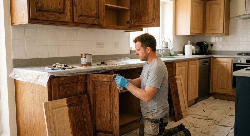 Kitchen Cupboard Refinishing in Muncie, IN