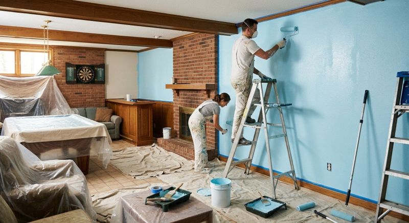 Living Room Painting in Waco, TX